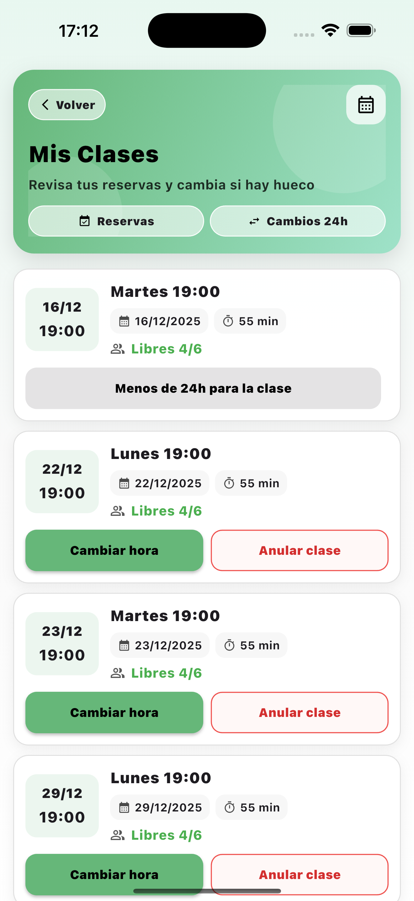 Universo Pilates - mis clases